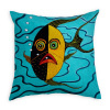 Fish Face Pillow 24" X 24"