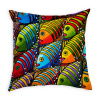 Fish Parade Pillow 18" X 18" 