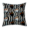 B and W Fish Pillow 24" X 24"