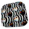 B & W Fishes Hardboard Coasters