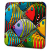 Fish Lips Leather Coasters